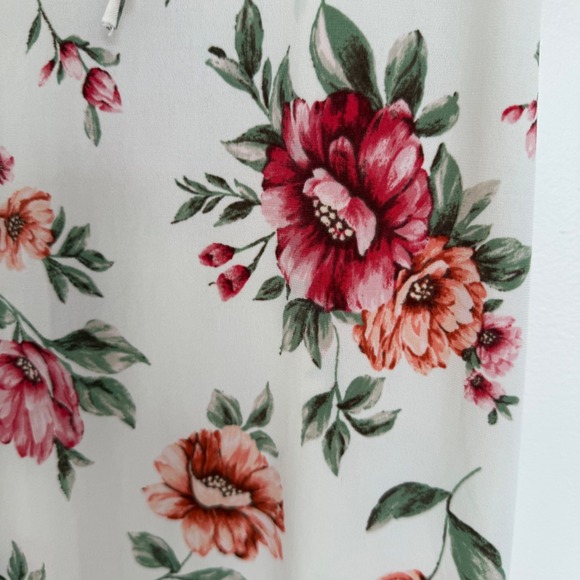 NWT Ambiance Floral White Babydoll Slip Dress Large Strappy Y2K Coquette Girl - Picture 8 of 11